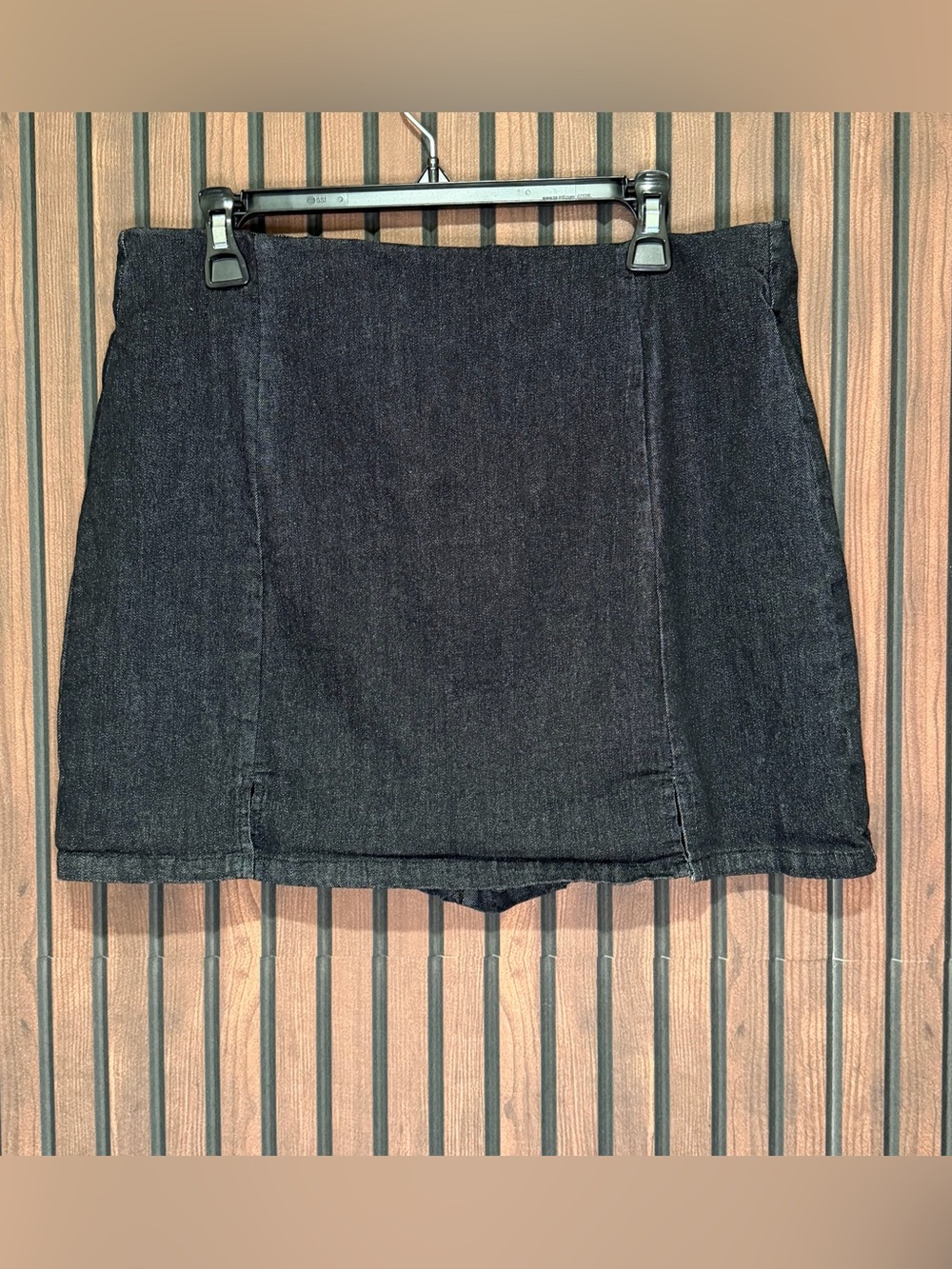 Western Black Metallic Mini Skort Plus Size 2X Rodeo Concert Style